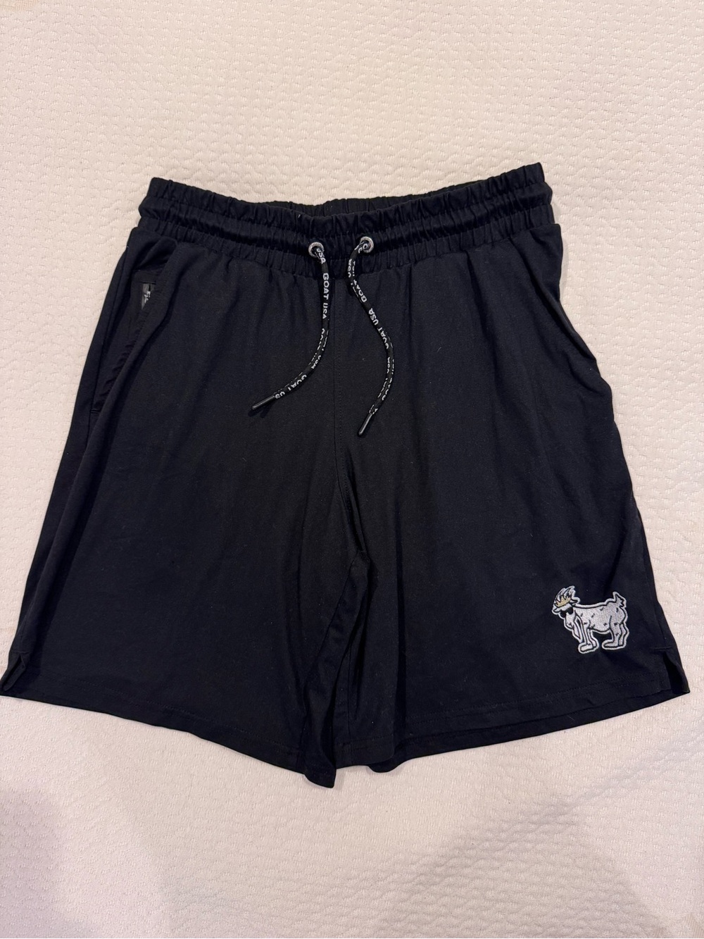 GOAT USA Men’s Black Performance Athletic Shorts Medium